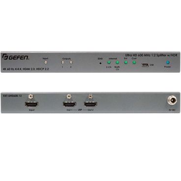Gefen EXT-UHD600-12 4K Ultra HD 600 MHz 1:2 Splitter w/ HDR
