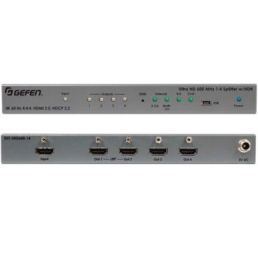 Gefen EXT-UHD600-14 4K Ultra HD 600 MHz 1:4 Splitter w/ HDR