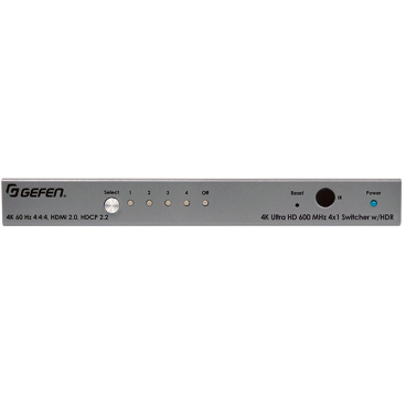 Gefen Ultra HD 600 MHz 4x1 Switcher for HDMI with HDCP 2.2, HDR & Auto-Switching