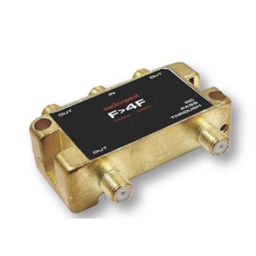 AudioQuest Female-To-Female Coax F-Connector Splitter (1 In / 4 Out)