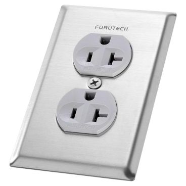 Furutech 102-D US Duplex Receptacle Cover Plate - Stainless Steel