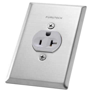 Furutech 102-S US Single Receptacle Cover Plate - Stainless Steel