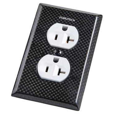 Furutech 104-D US Duplex Receptacle Cover Plate - Carbon Fibre