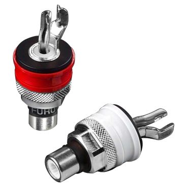 Furutech FP-901 High End Performance RCA Sockets - Rhodium - Pair