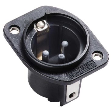 Furutech FT-785M XLR Male Chassis Socket - Rhodium