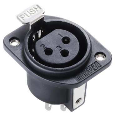 Furutech FT-786F XLR Female Chassis Socket - Rhodium