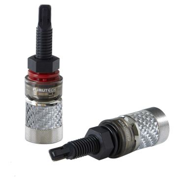 Furutech FT-866 NCF High End Performance Binding Posts - Rhodium - Pair