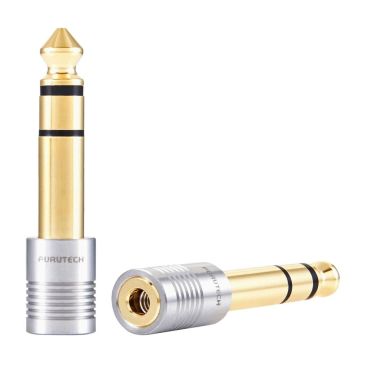 Furutech F63-S (R) Rhodium Headphone Adaptor 6.3mm to 3.5mm 