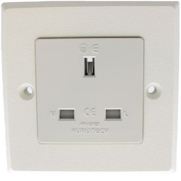 Furutech FP-1363-S High Performance Single UK Mains Wall Sockets - Rhodium