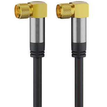 GB Quad Shielded Coaxial 90° Satellite Cable 