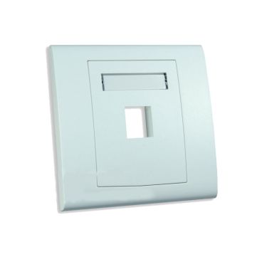 FSUK Konexia K-WSS-01 UK Single Gang 1 Port Plate White