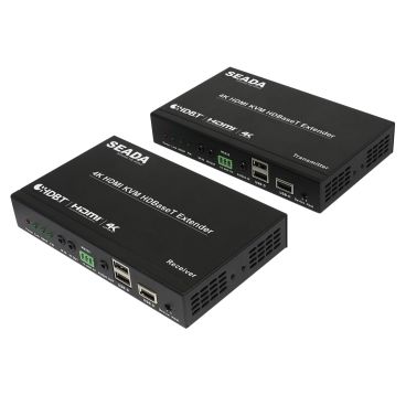 SEADA HBT100UB - HDMI USB KVM Extender over Cat5e/Cat6(HDBaseT)