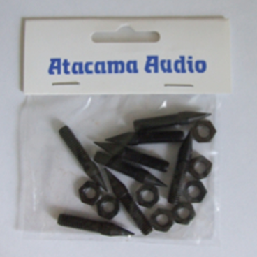 Atacama M6 CARPET SPIKES C/W lock nuts - Set 8