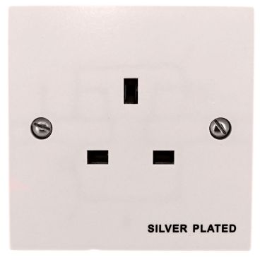 MS HD Power Audio Quality UK Single Gang Wall Socket Silver - MS9297S