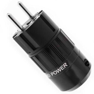 MS HD Power Audio Quality EU Schuko Plug Rhodium - MSGPRh
