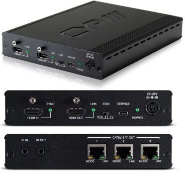 CYP PU-1H3HBTPL 1x3 HDBaseT LITE Splitter (60m) including HDMI output bypass (with PoC)