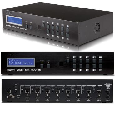 CYP 8x8 HDMI HDBaseT Matrix (5-Play including LAN serving, 4K resolution support & HDCP2.2)