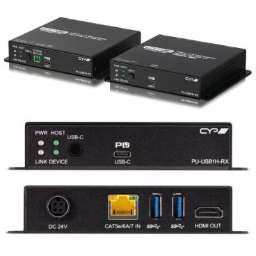 CYP PU-USB1H-KIT – USB-C AV & Data Extender Kit with USB Hub