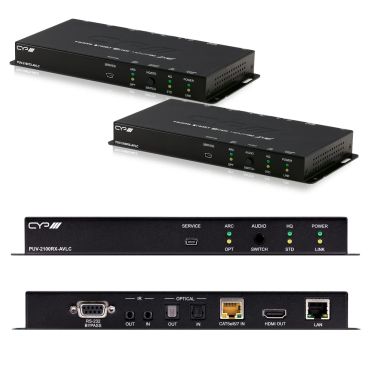 CYP PUV-2100-AVLC-KIT – HDBaseT2 Full 4K AVLC Series Kit with LAN, PoH & Audio/ARC Pathway