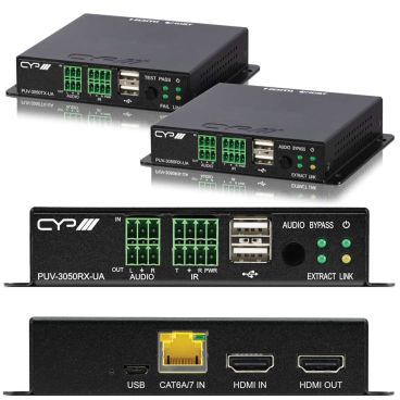 CYP PUV-3050UA-KIT – HDBaseT3 Full 4K HDMI KIT with USB, PoH, Audio Pathway & HDMI bypass