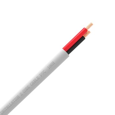 QED QX16/2 2 Core Speaker Cable White PVC