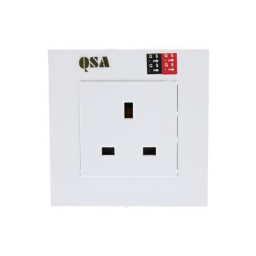 Quantum Science Audio (QSA) Red-Black High-End Single-Socket Wall Plate