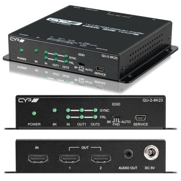 CYP QU-2-8K23 – 1 to 2 8K HDMI Distribution Amplifier HDMI 2.1