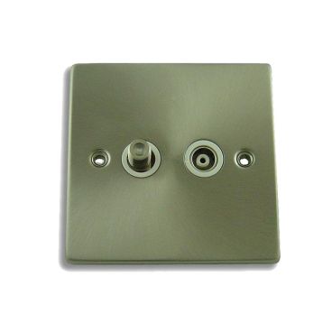 FSUK DECO-1GANG-SATELLITE-CO-AXIAL Click Deco 1 Gang Satellite Isolated Co-Axial