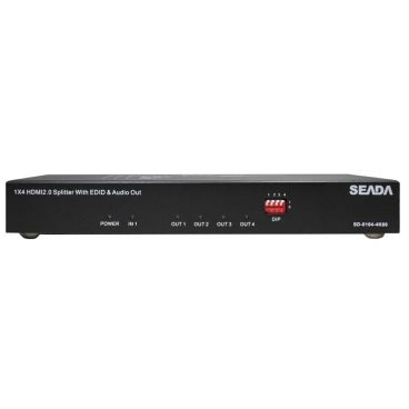 SEADA SD-0104-4K60 1×4 HDMI 2.0 4K60 Splitter with Audio & Scaling & EDID management 