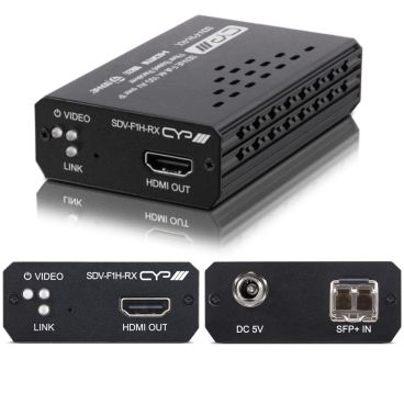 CYP SDV-F1H-RX SDVoE Full 4K 10G AV over IP Fiber Based Small Form Factor Receiver