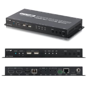 CYP SDV-FTRX-BD SDVoE Full 4K 10G AV over IP Bi-directional Fiber Based Transceiver with USB Extension