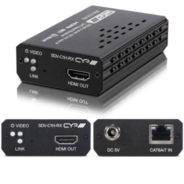 CYP SDV-C1H-RX – SDVoE Full 4K 10G AV over IP CAT-Based Small Form Factor Receiver