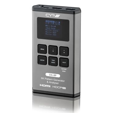 CYP XA-8P – Battery powered 8K HDMI Pattern Generator & Analyser