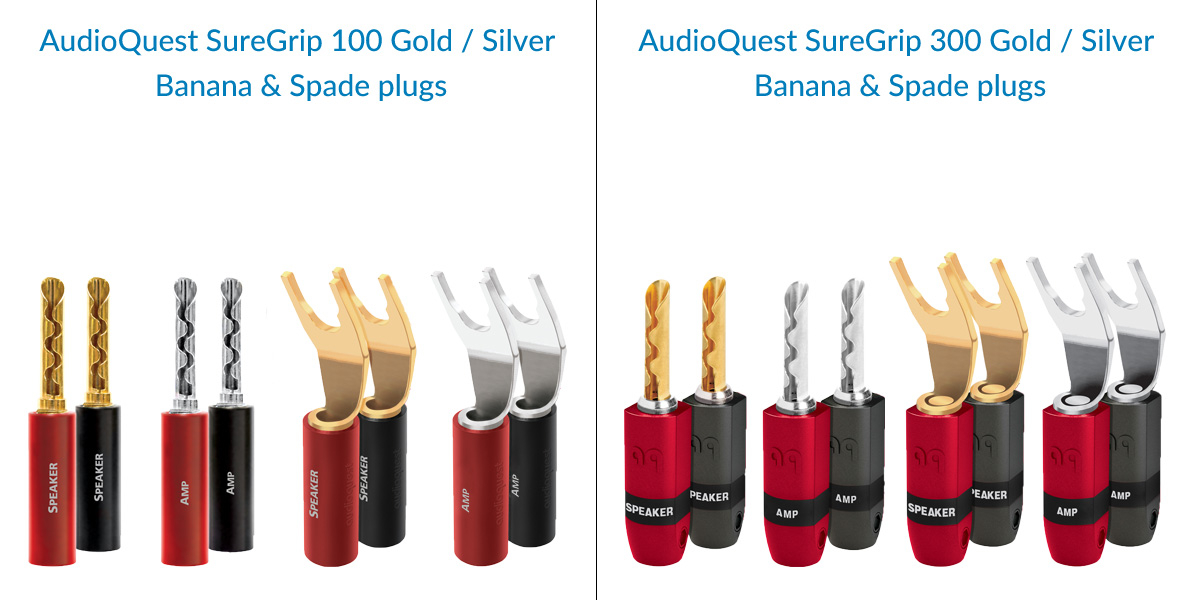 AudioQuest SureGrip 100 & 300 Speaker Plugs AudioQuest SureGrip 100 & 300 Speaker Plugs