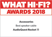 AudioQuest Rocket 11 What Hi-Fi? Award 2018 AudioQuest Rocket 11 What Hi-Fi? Award 2018