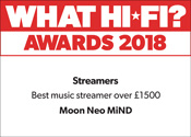 What Hi-Fi? MOON MiND2 Award 2018 What Hi-Fi? MOON MiND2 Award 2018
