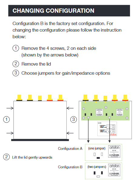 Changing ST-70 Configuration