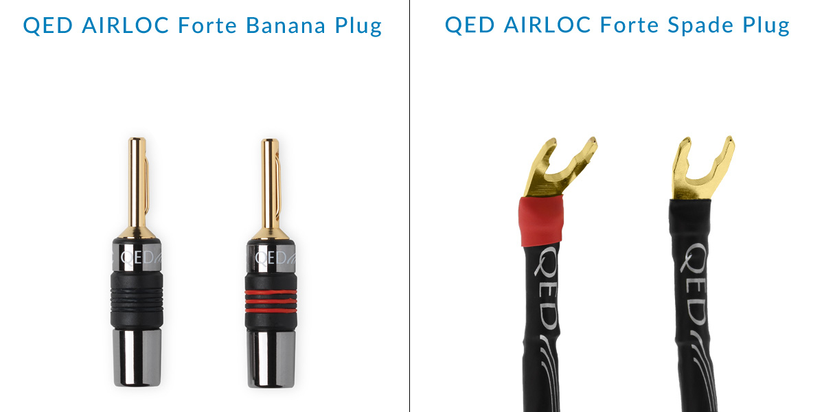 QED AIRLOC Forte Banana and Spade Plugs Diagram QED AIRLOC Forte Banana and Spade Plugs Diagram