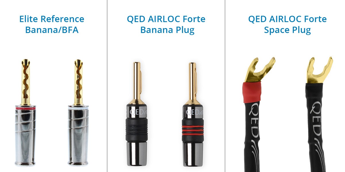 QED AIRLOC Forte Banana and Spade Plugs Diagram QED AIRLOC Forte Banana and Spade Plugs Diagram