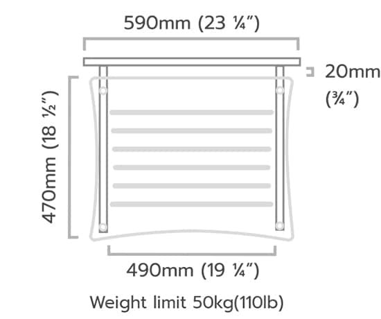 SVT Wall Bracket Dimensions