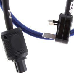 Atlas Eos 4DD UK mains power cable showing robust construction with dual drain screening system