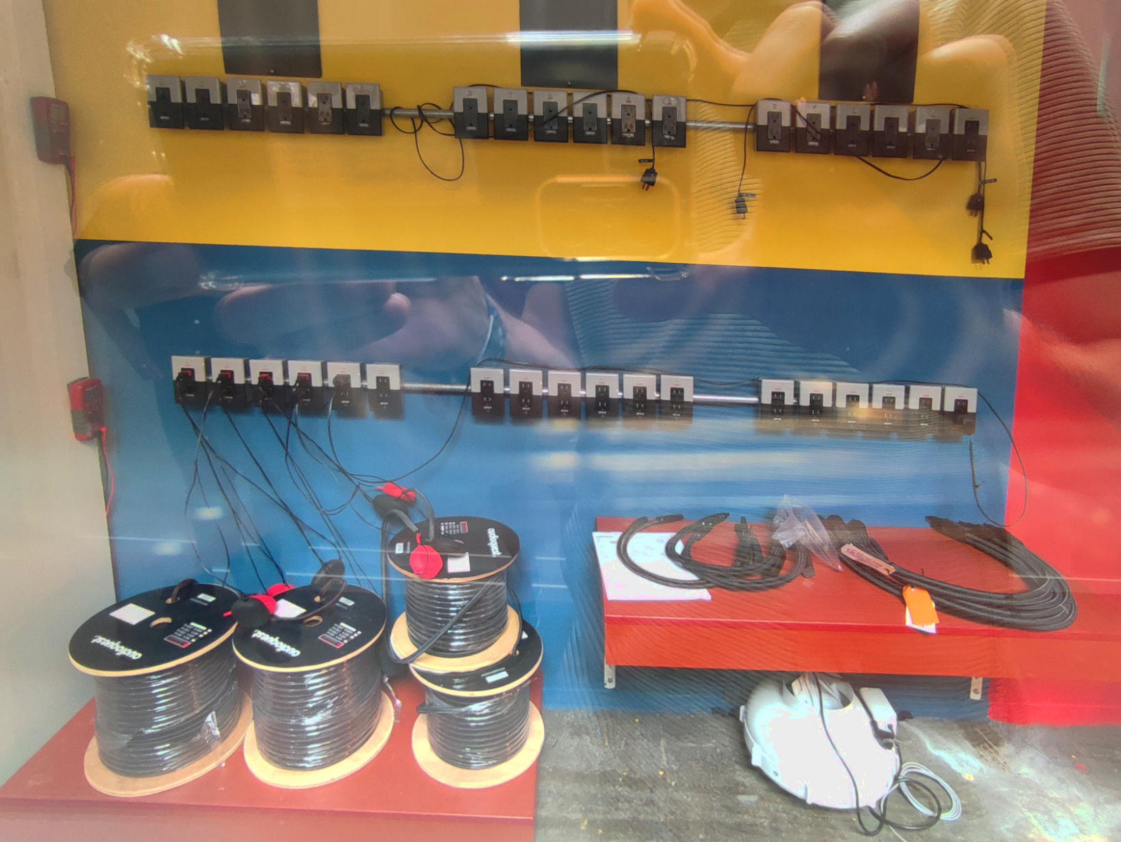 AudioQuest cable burn-in room at the Roosendaal manufacturing facility