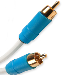 Chord C-Line RCA audio cable showing ARAY-inspired conductor geometry and Chord Company branding