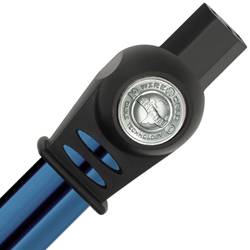 Wireworld Stratus 7 mains power cable showing flat Composilex 2 jacket and moulded IEC connector